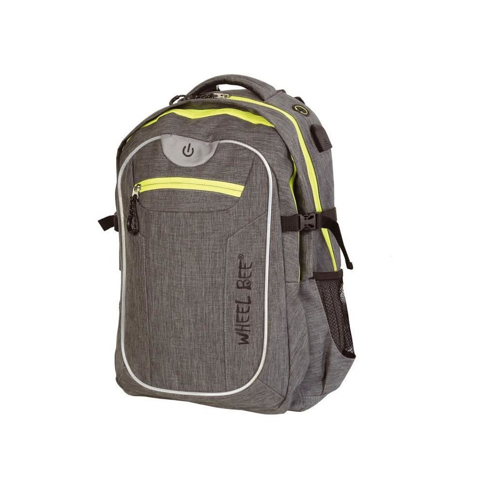 Wheel Bee Revolution Sac a Dos Enfants, 46 cm, 30 liters, Gris - 95002