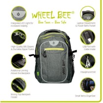 Wheel Bee Revolution Sac a Dos Enfants, 46 cm, 30 liters, Gris - 95002