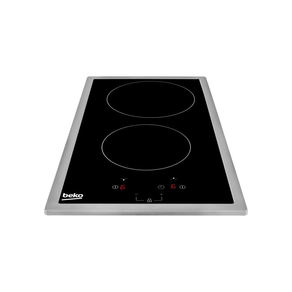 Table de cuisson BEKO HDMC32400TX - 2 foyers induction - Commandes tac