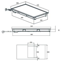 Table de cuisson BEKO HDMC32400TX - 2 foyers induction - Commandes tac