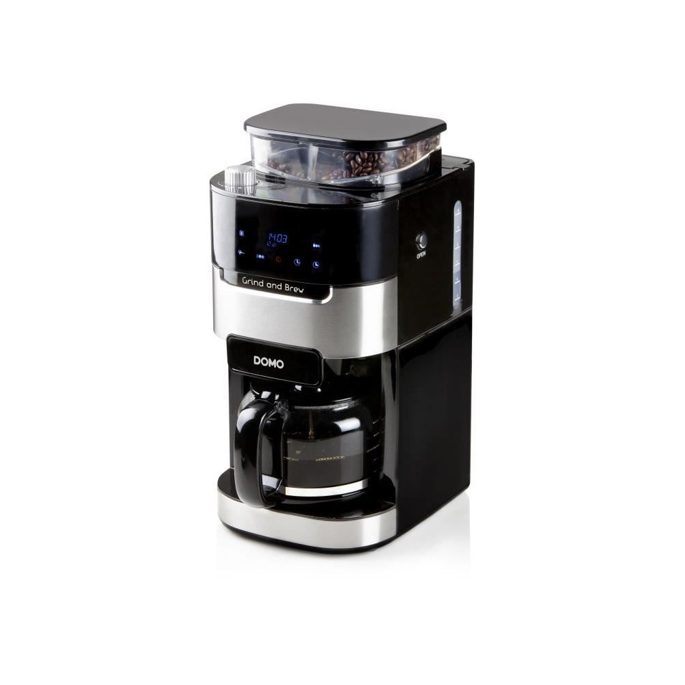 Cafetiere filtre avec moulin intégré - DOMO - DO721K - 900 W - 1,5 L