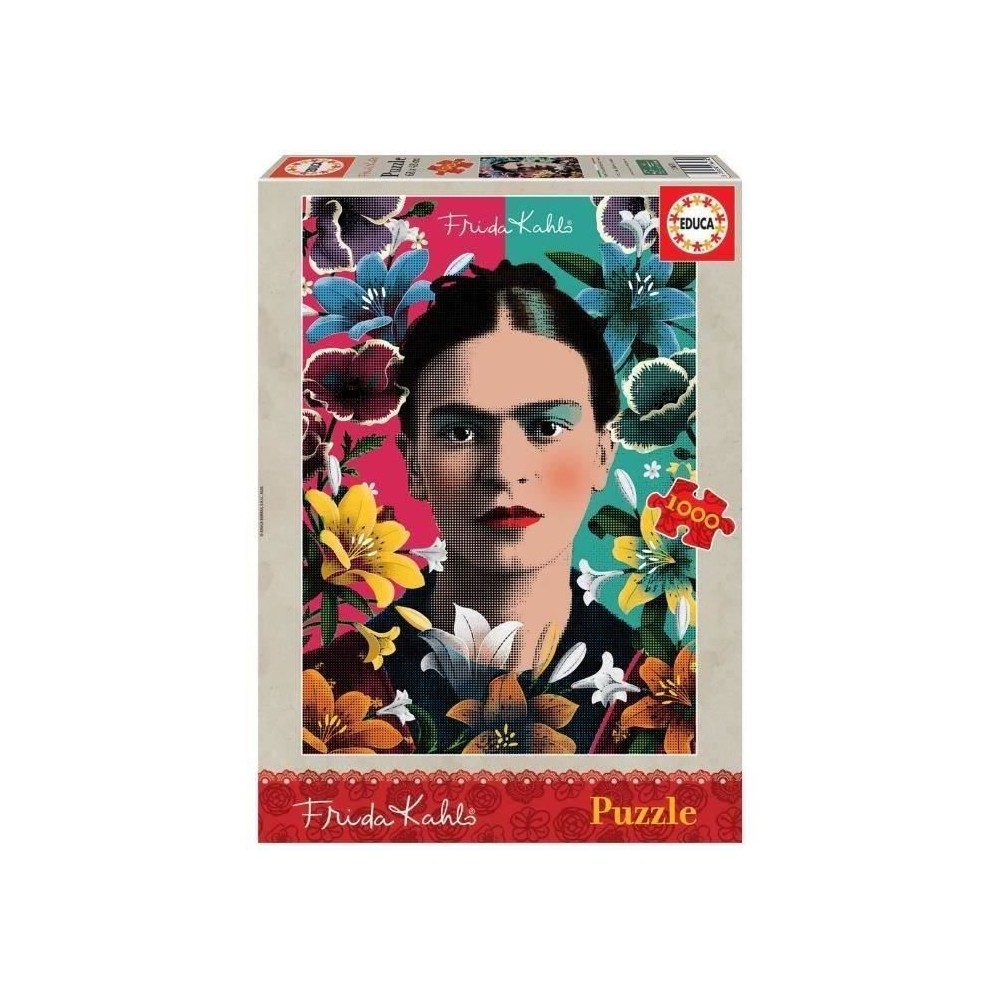 Puzzle 1000 pieces Frida Kahlo - EDUCA - Theme Humains, personnages et