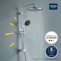 Colonne de douche avec inverseur manuel - Economie d'eau - GROHE Vital