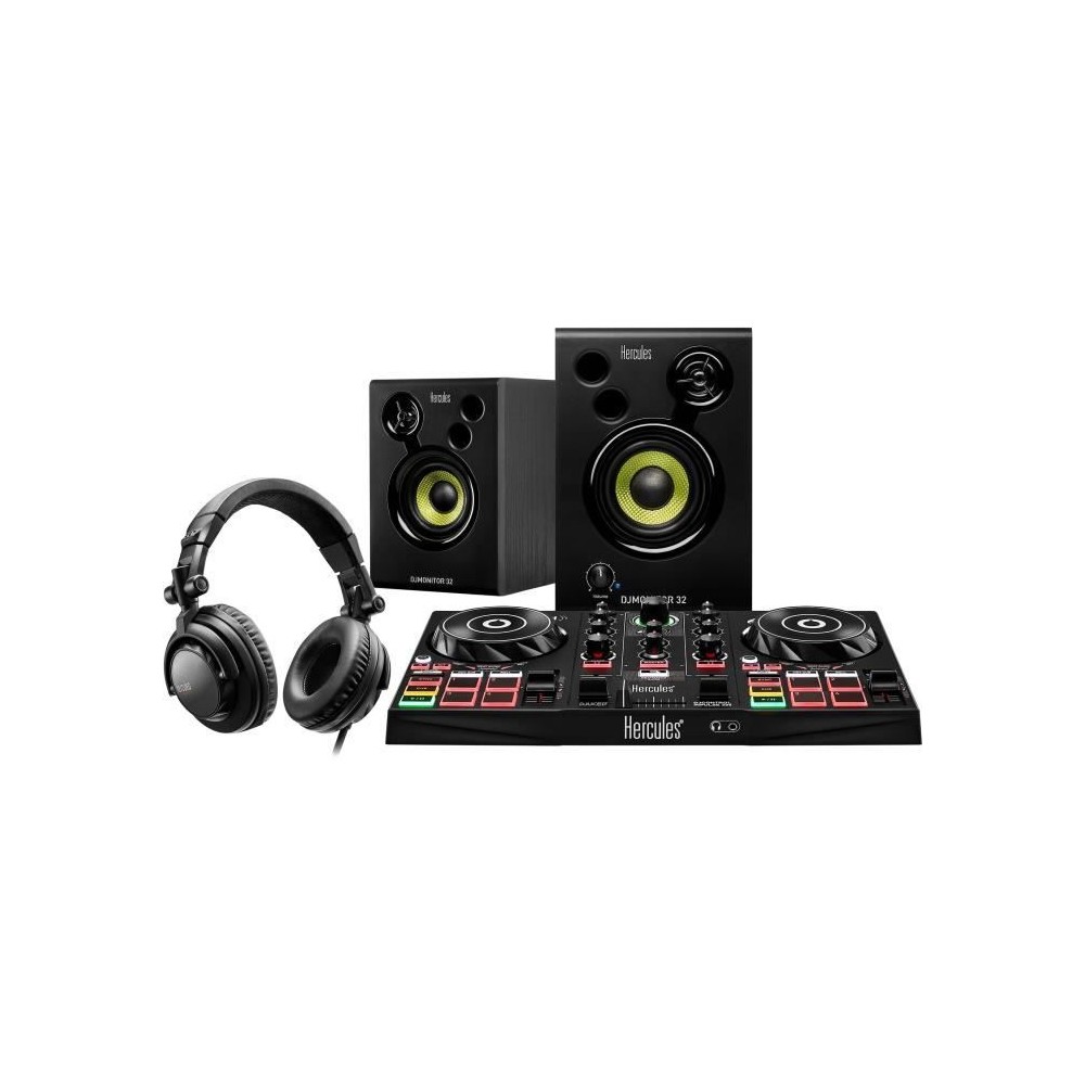 HERCULES DJLEARNING KIT MK2 - Kit DJ tout-en-un pour apprendre a mixer