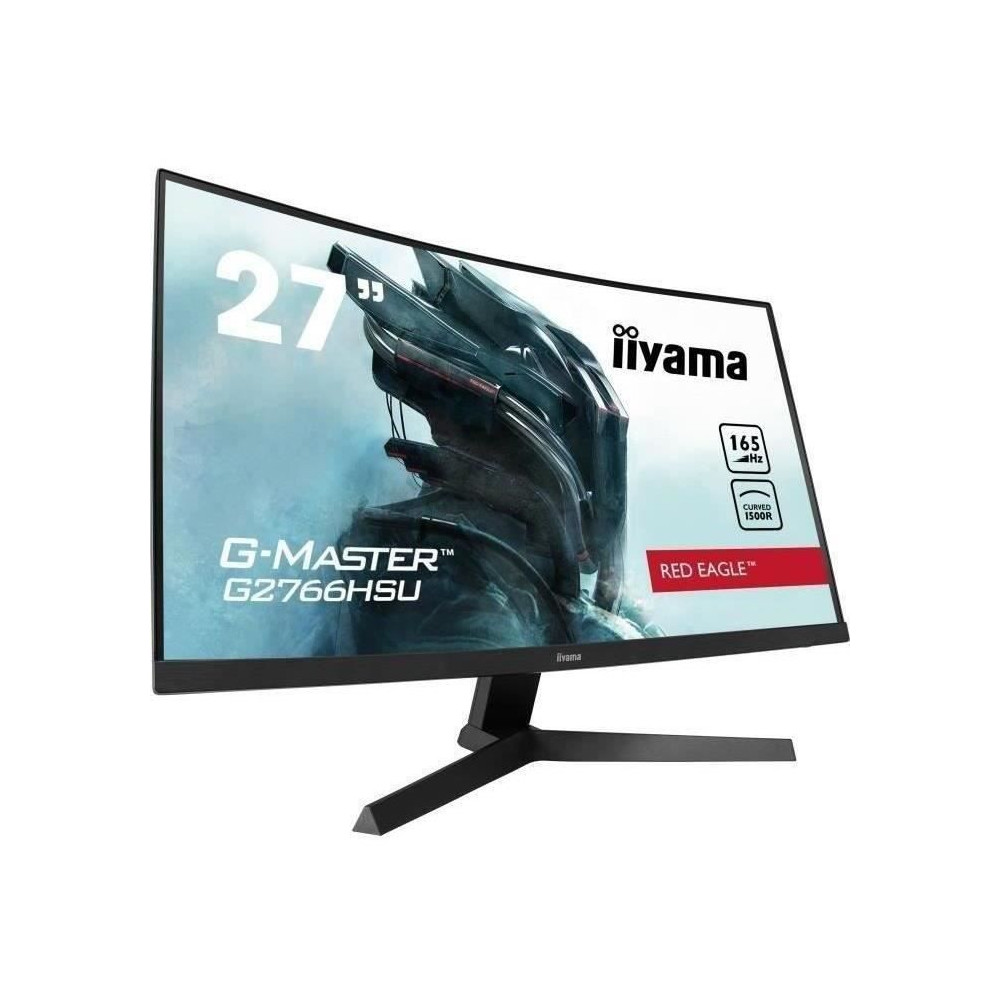 Ecran PC Gamer Incurvé - IIYAMA G-Master Red Eagle G2766HSU-B1 - 27 F