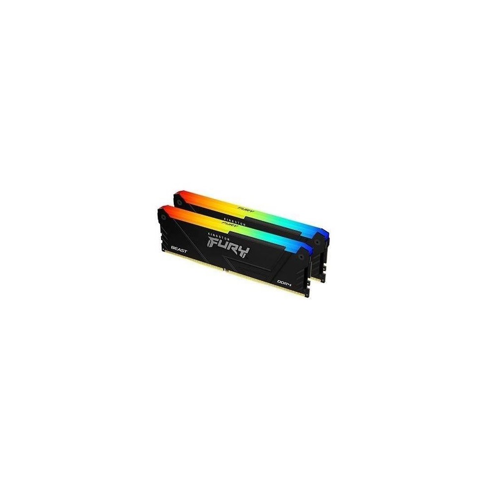 Mémoire RAM - KINGSTON - FURY Beast - RGB - 32 Go (2 x 16 Go) - DDR4