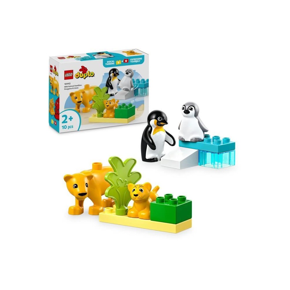 LEGO DUPLO Ma ville 10442 Familles d'animaux sauvages : pingouins et l