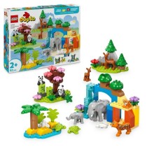 LEGO DUPLO Ma ville 10446 Familles d'animaux sauvages 3-en-1 - Jeux d'