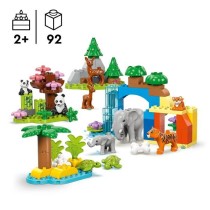 LEGO DUPLO Ma ville 10446 Familles d'animaux sauvages 3-en-1 - Jeux d'