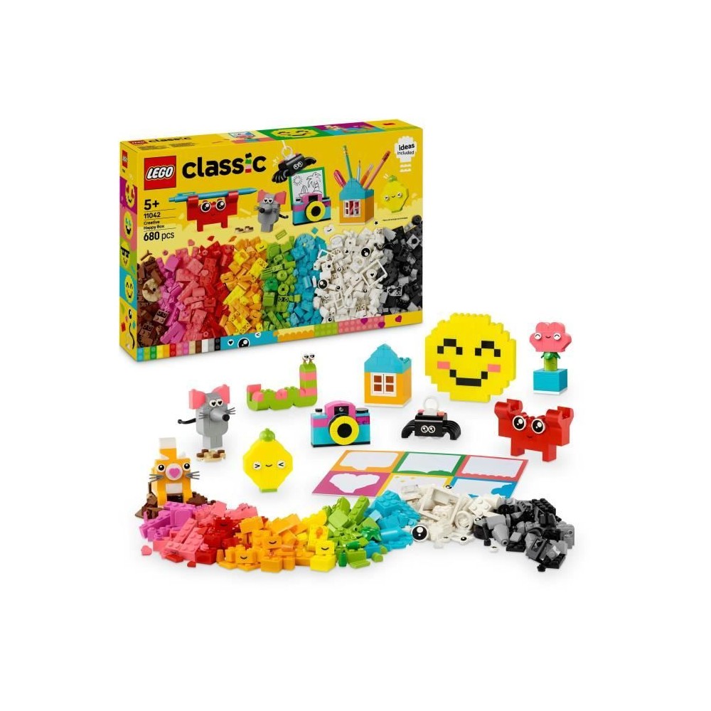 LEGO Classic 11042 La boîte créative du bonheur - Assortiment de bri