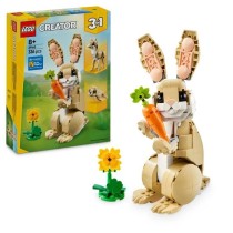 LEGO Creator 31162 3-en-1 L'adorable lapin - Jeu de construction pour