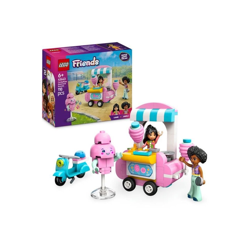 LEGO Friends 42643 Stand de barbes a papa et scooter - Jouet pour fill