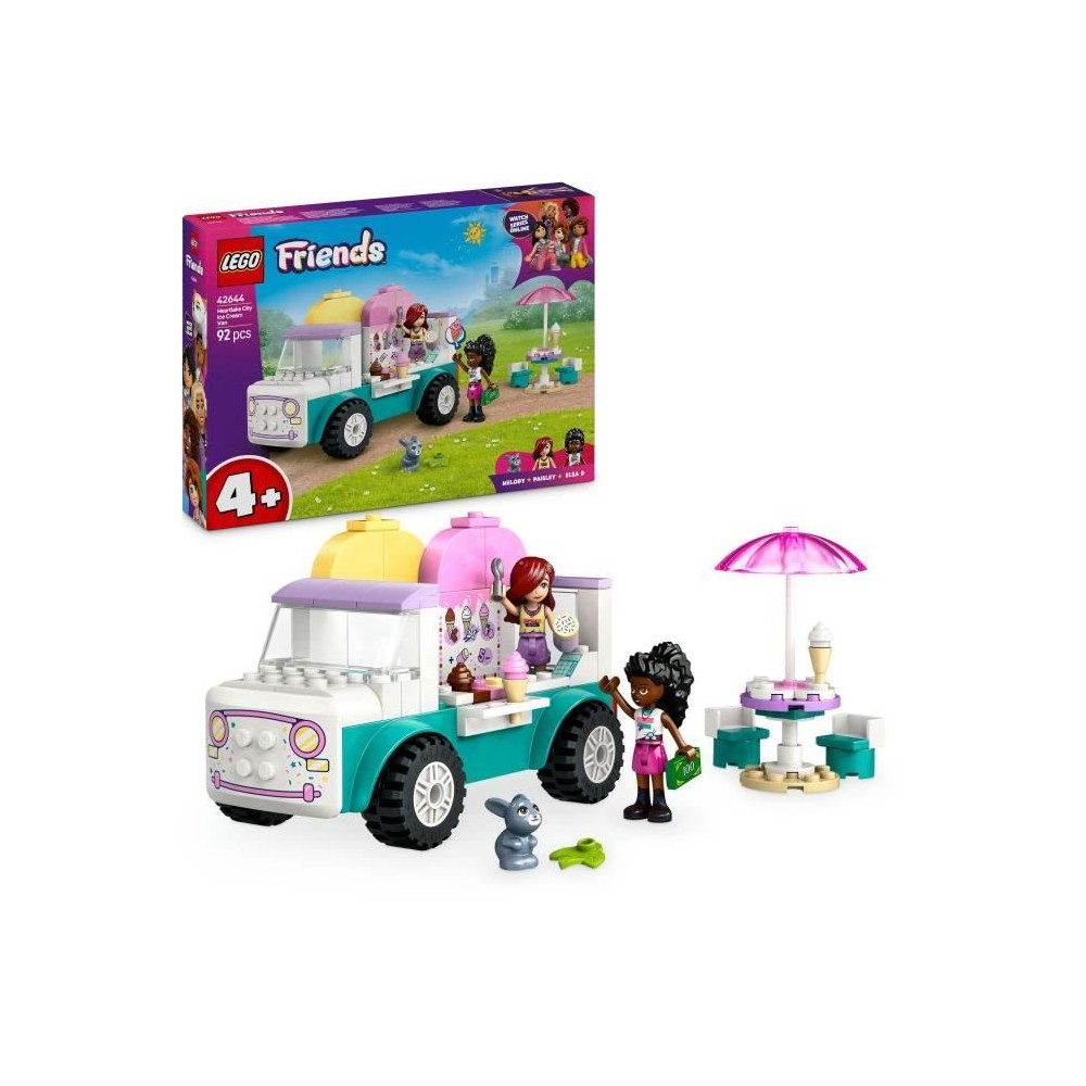 LEGO Friends 42644 Le camion de glaces de Heartlake City - Jeu de cons