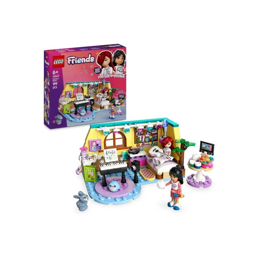 LEGO Friends 42647 La chambre de Paisley - Jouet interactif pour fille