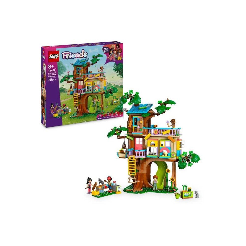 LEGO Friends 42652 La cabane de l'amitié - Jouet de construction pour