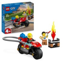 LEGO 60410 City La Moto d'Intervention Rapide des Pompiers, Jouet de V