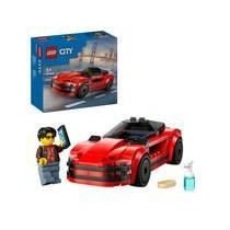 LEGO City 60448 La voiture de sport rouge - Jouet de construction pour