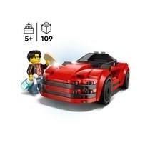 LEGO City 60448 La voiture de sport rouge - Jouet de construction pour