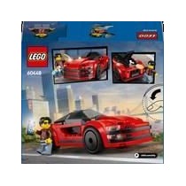 LEGO City 60448 La voiture de sport rouge - Jouet de construction pour