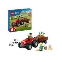 LEGO City 60461 Tracteur agricole rouge avec remorque et moutons - Jeu