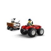 LEGO City 60461 Tracteur agricole rouge avec remorque et moutons - Jeu