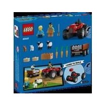 LEGO City 60461 Tracteur agricole rouge avec remorque et moutons - Jeu