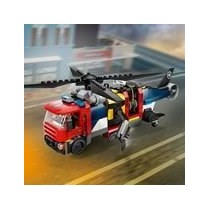 LEGO City 60462 Hélicoptere, camion de pompiers et sous marin modulab