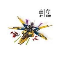 LEGO NINJAGO 71833 Le super avion tempete de Ras et Arin - Jeu de cons