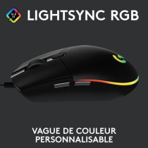 Souris gamer - Filaire - Logitech G - G203 - Lightsync - RGB - USB - N