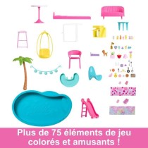 Barbie-Maison de Reve-Maison de poupée 3 niveaux, piscine et tobogga