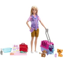 Barbie-Sauvetage d'Animaux-Coffret poupée blonde et accessoires HRG50