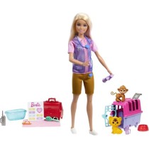 Barbie-Sauvetage d'Animaux-Coffret poupée blonde et accessoires HRG50