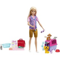 Barbie-Sauvetage d'Animaux-Coffret poupée blonde et accessoires HRG50