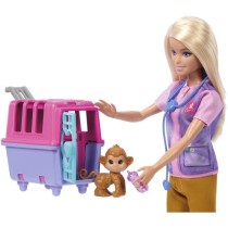 Barbie-Sauvetage d'Animaux-Coffret poupée blonde et accessoires HRG50