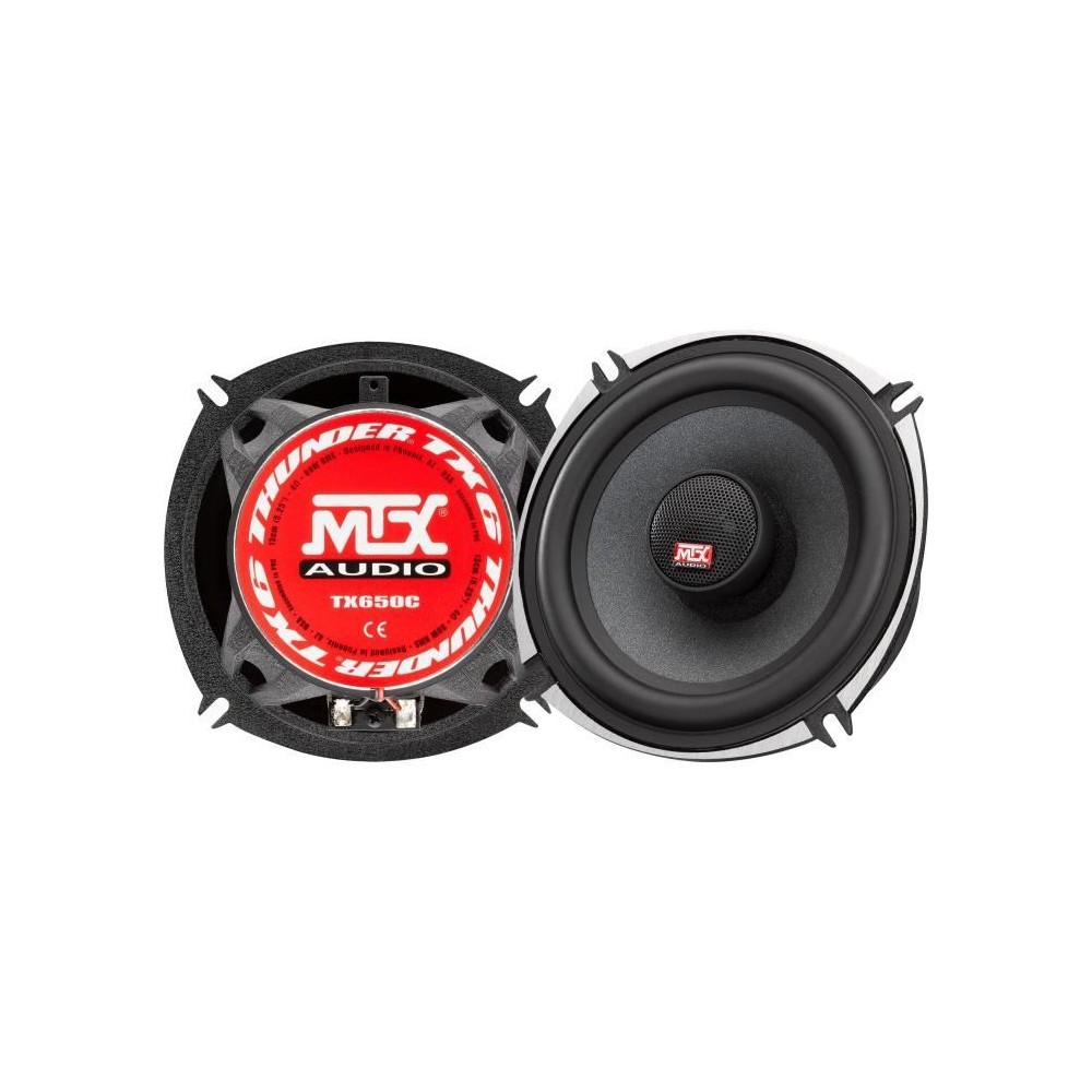 MTX TX650C Haut-parleurs voiture Coaxiaux 13cm 2 voies 80W RMS 4 châs