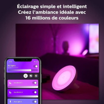 Philips Hue White & Color Ambiance, lampe Bloom, Noir, compatible Blue