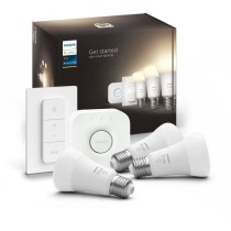 PHILIPS Hue White Kit de démarrage ampoule LED connectée 9,5W - E27