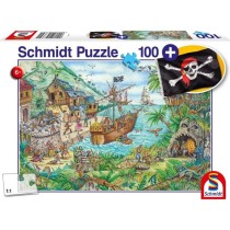 Puzzle Fantastique - SCHMIDT SPIELE - Dans la baie aux pirates - 100 p