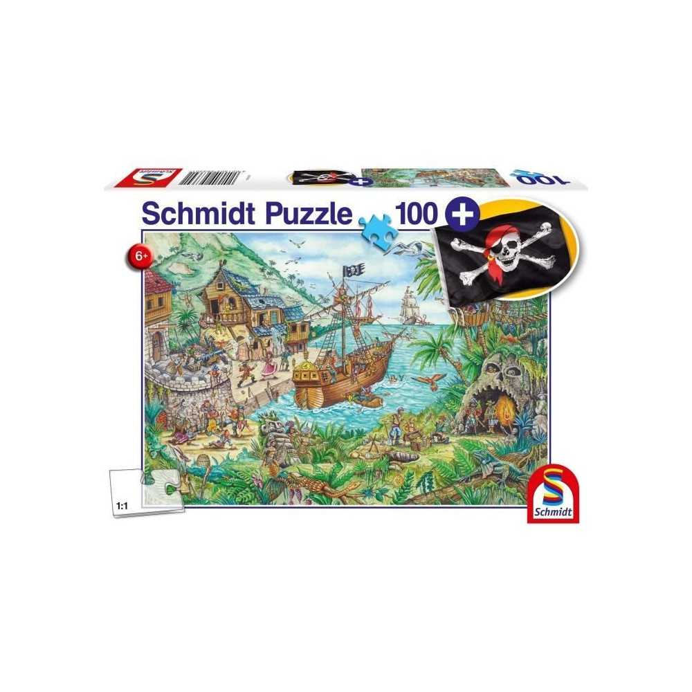 Puzzle Fantastique - SCHMIDT SPIELE - Dans la baie aux pirates - 100 p