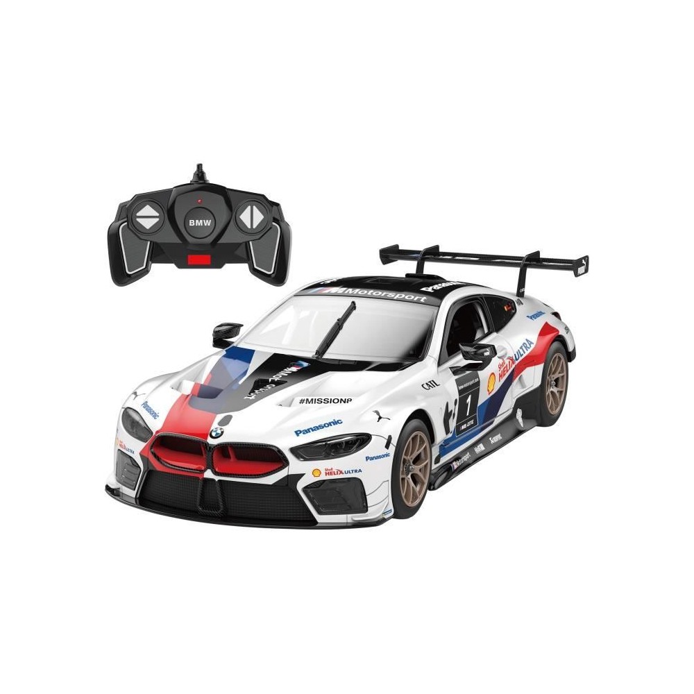 Voiture Télécommandée - TURBO CHALLENGE - BMW M8 GTE - Blanc - 1/18