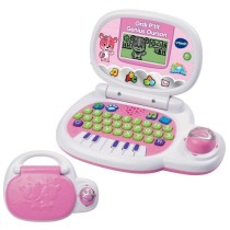 VTECH - Ordi P'tit Genius Ourson Rose - Ordinateur Éducatif Enfant -