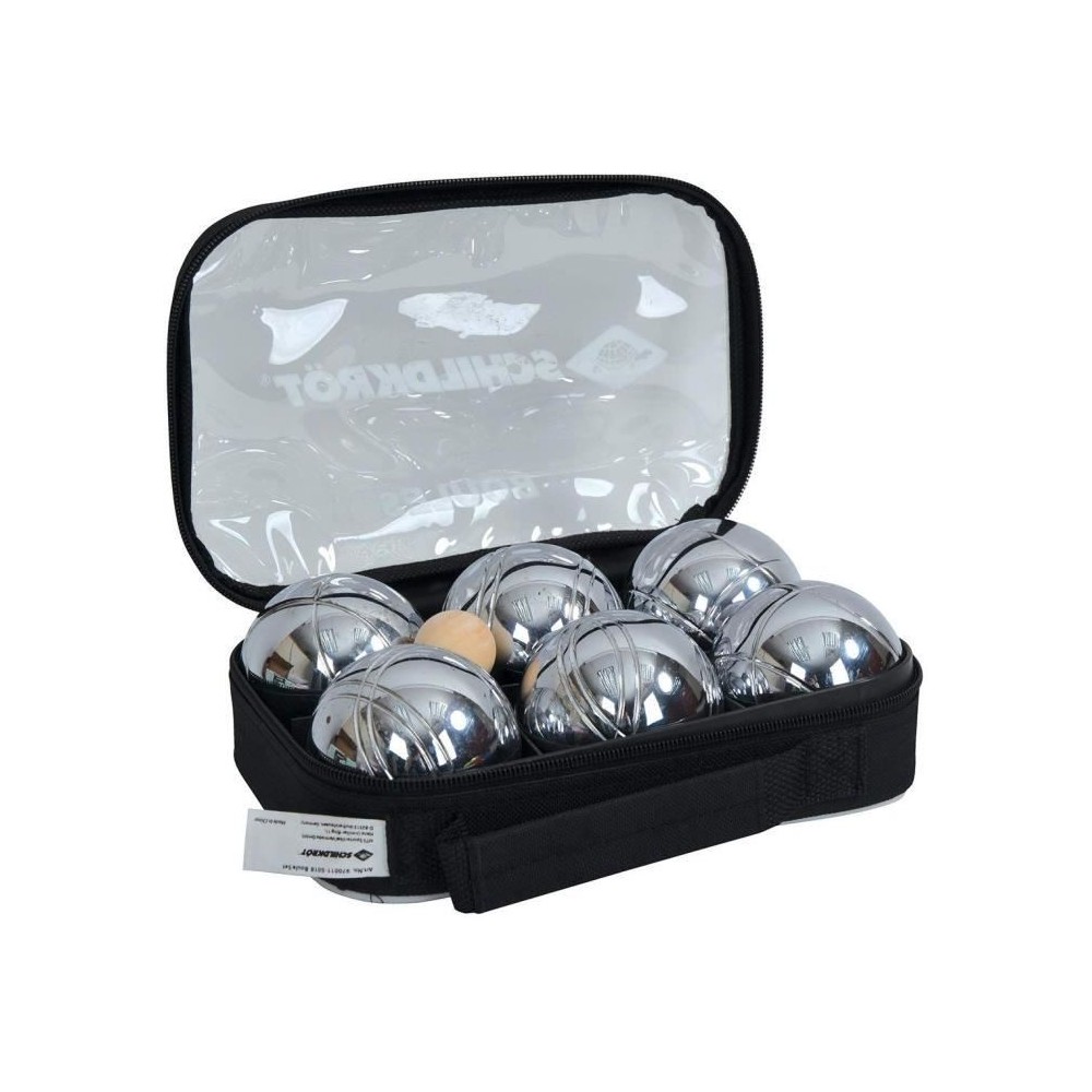 Schildkrot Funsport Set de boules de pétanque Argent et Noir - 400088