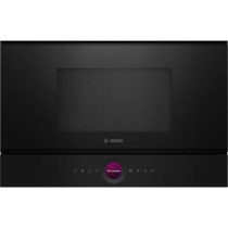 Micro-ondes simple encastrable - BOSCH SER8 - BFL7221B1 - Noir - 21 L