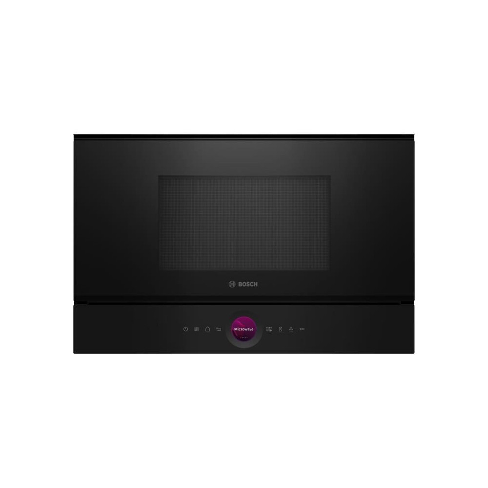 Micro-ondes simple encastrable - BOSCH SER8 - BFL7221B1 - Noir - 21 L