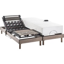 Ensemble relaxation électrique PHYSIOMAX - matelas + sommiers 2x90x20