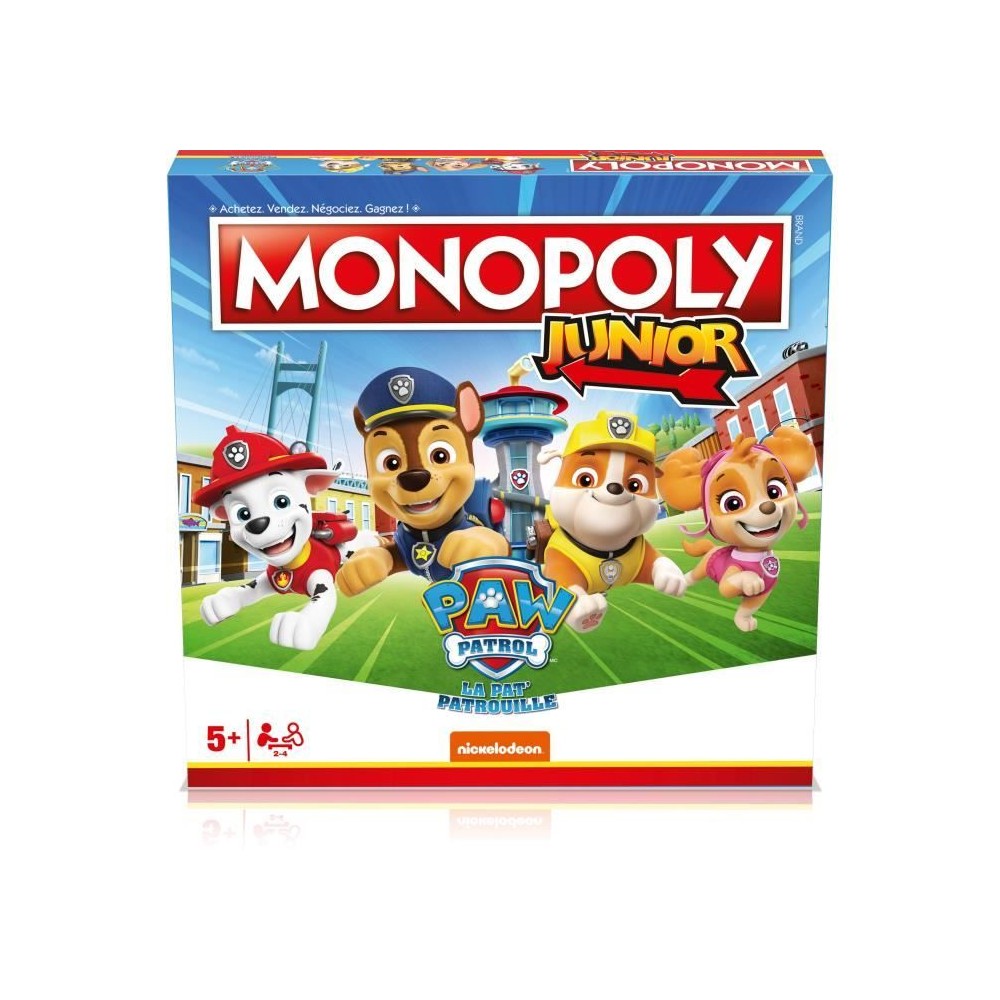 Monopoly Junior La Pat'Patrouille - Jeu de société - WINNING MOVES -