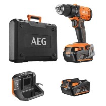 AEG - Perceuse-visseuse a percussion 18V, 2 batteries 4,0 Ah, chargeur