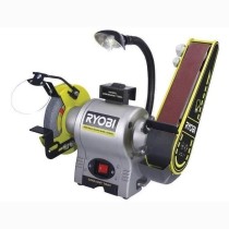 RYOBI - Touret a bande et a disque 250 W + meule a ébavurer, bande po