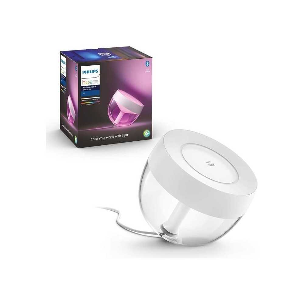 Philips Hue White & Color Ambiance, Iris compatible Bluetooth, Blanc,