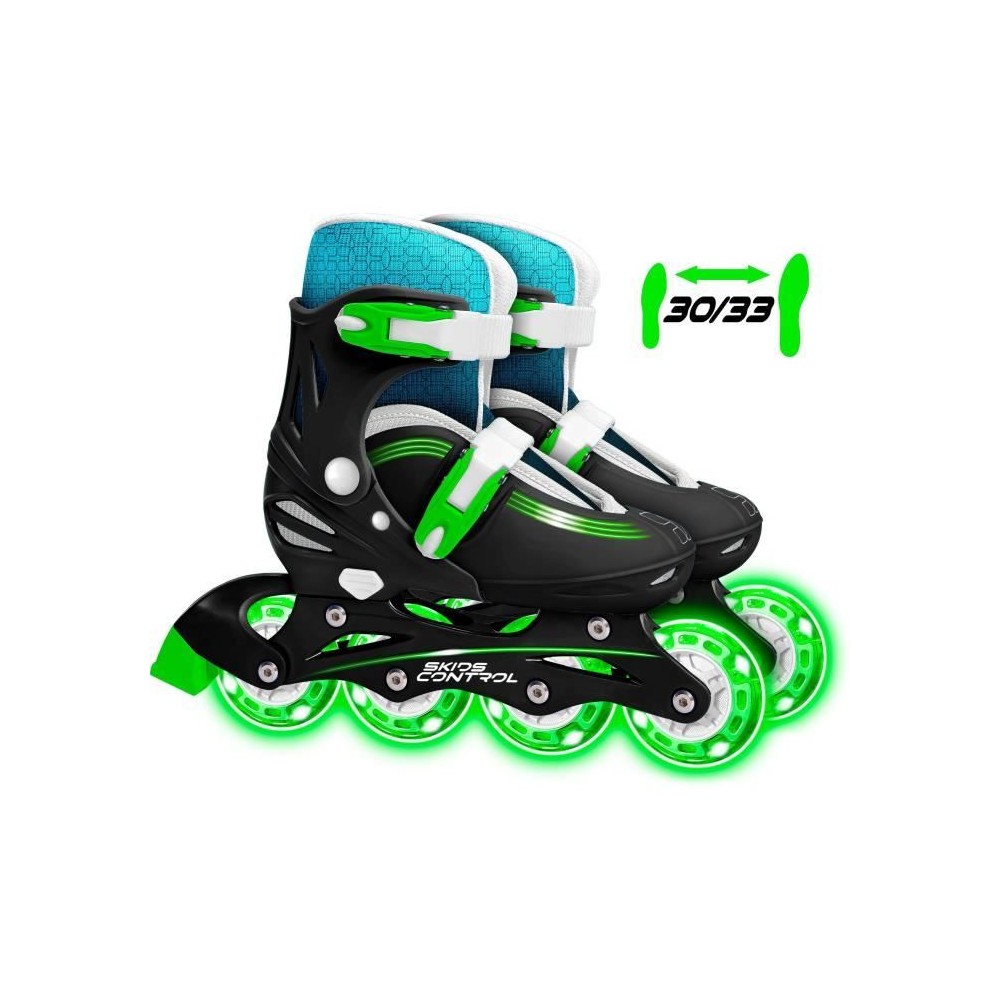 STAMP - Patins en ligne Ajustable - Roues lumineuses - Skids Control